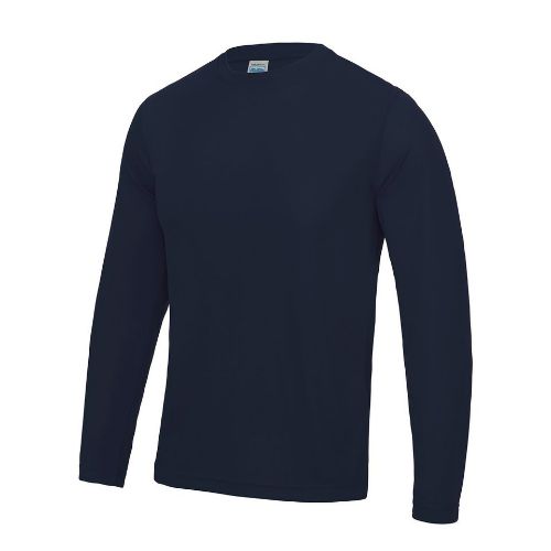 Awdis Just Cool Long Sleeve Cool T French Navy